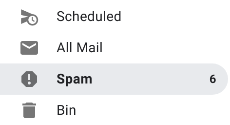 Spam-Warnung