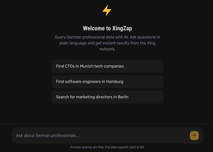 Neue XingZap Chat-Oberfläche